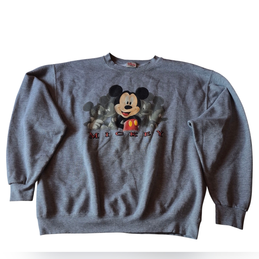 Vintage Disney Mickey Mouse Charcoal Crewneck Sweater